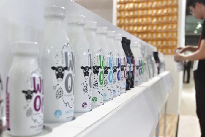 white labeled bottles